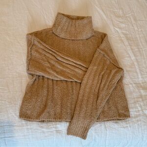 American Eagle Outfitters Tan Turtleneck Sweater